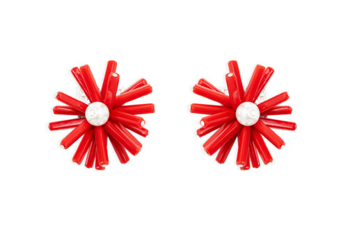 Phoebe Earrings Red