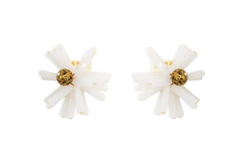 Phoebe Earrings White